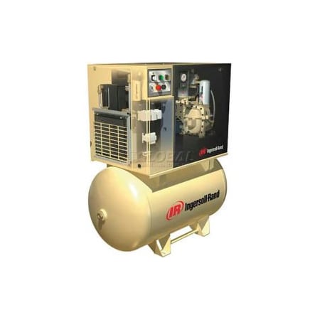 Ingersoll-Rand Ingersoll Rand UP6-15CTAS-125, 15 HP, Rotary Screw Comp, 120 Gal, Horiz., 125 PSI, 55 CFM, 3PH 230V UP6-15CTAS-125 230/3 120